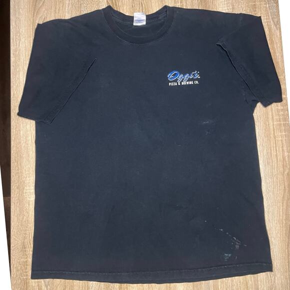 Oggis Pizza and Brewing Hop Juice Graphic Black TShirt Extra Large - Picture 2 of 4